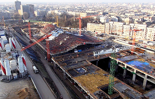 Budowa Dworca Łódź Fabryczna